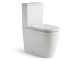 Kado Lux Close Coupled Back To Wall Overheight Bottom Inlet Toilet Suite with Soft Close Quick Release Seat (4 Star)