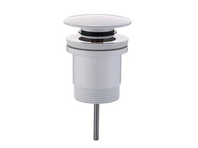 Mizu Drift Universal Dome Pop Up Plug & Waste 40mm Gloss White