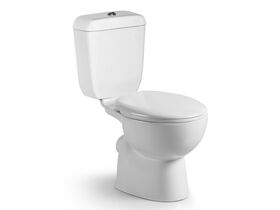 Posh Solus Close Coupled Toilet Suite P Trap with Soft Close Quick Release Seat White / Chrome (4 Star)