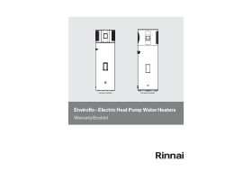 Warranty - Rinnai Enviroflo Electric Heat Pump Water Heaters