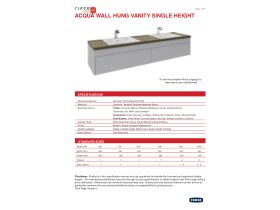 Technical Guide - Acqua Wall Hung Vanity Unit