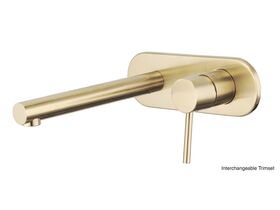Mizu Drift MK2 Wall Basin Mixer (kit) Brushed Gold (5 Star)