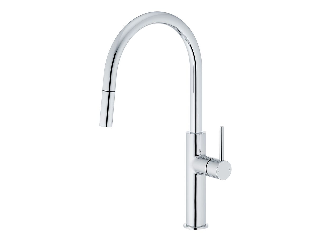 Mizu Drift Pull Out Gooseneck Sink Mixer Curve 2 Function Chrome (5 Star)