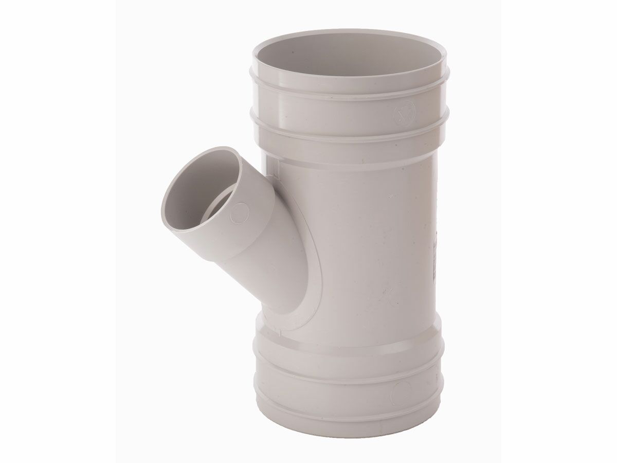 DWV PVC Reducing Junction Male & Female 150mm x 100mm x 88 Degree from