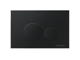 Hideaway+ Round Button / Plate Inwall Metal Matte Black
