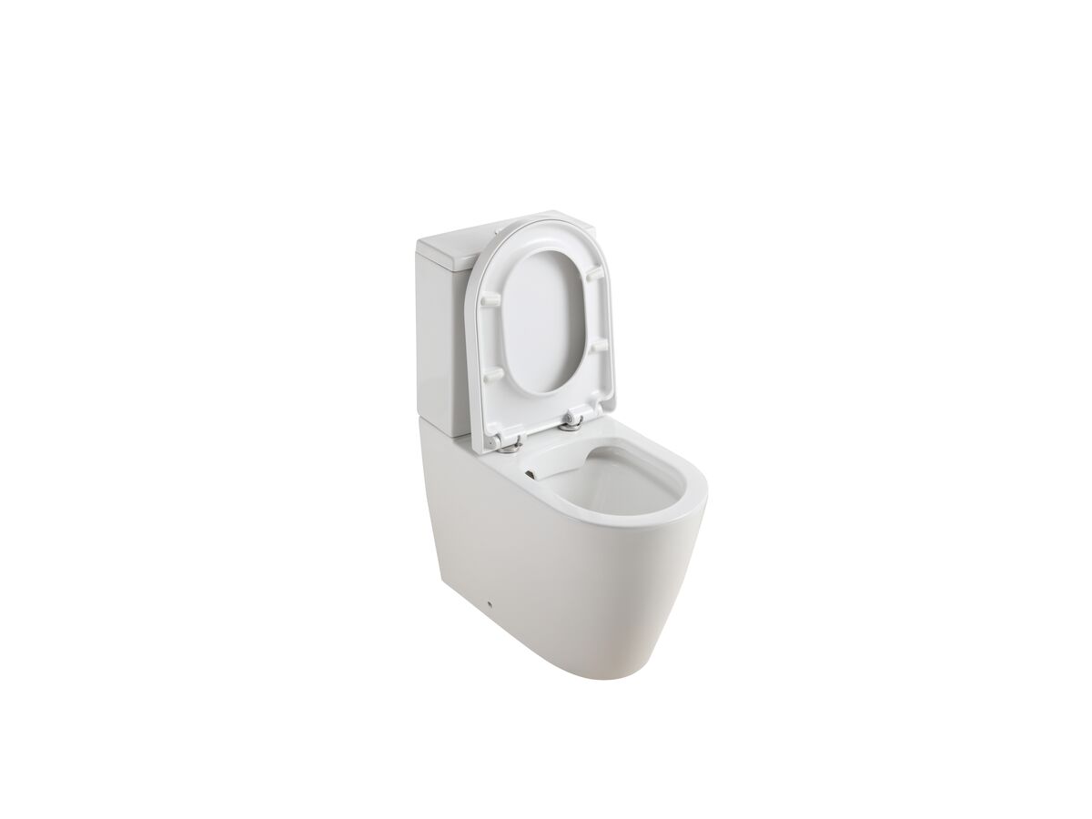 Kado Lux Close Coupled Back To Wall Rimless Overheight Back Inlet Toilet Suite with Soft Close Quick Release Seat (4 Star)