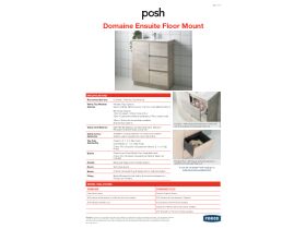 Technical Guide - Posh Domaine Ensuite Floor Mount Vanity