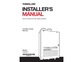 Installation Manual - Thermann Commercial 32L Indoor