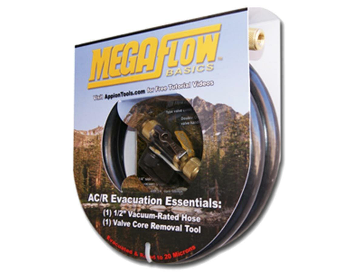 Appion Megaflow Basics 1/2" Hose Evacuation Kit MGABAS with 1/2" Tool from Reece