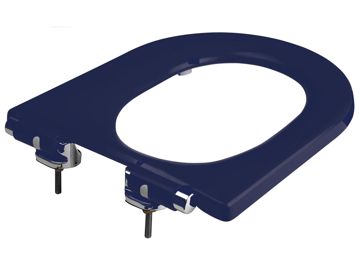 Wolfen Single Flap Toilet Seat Blue from Reece