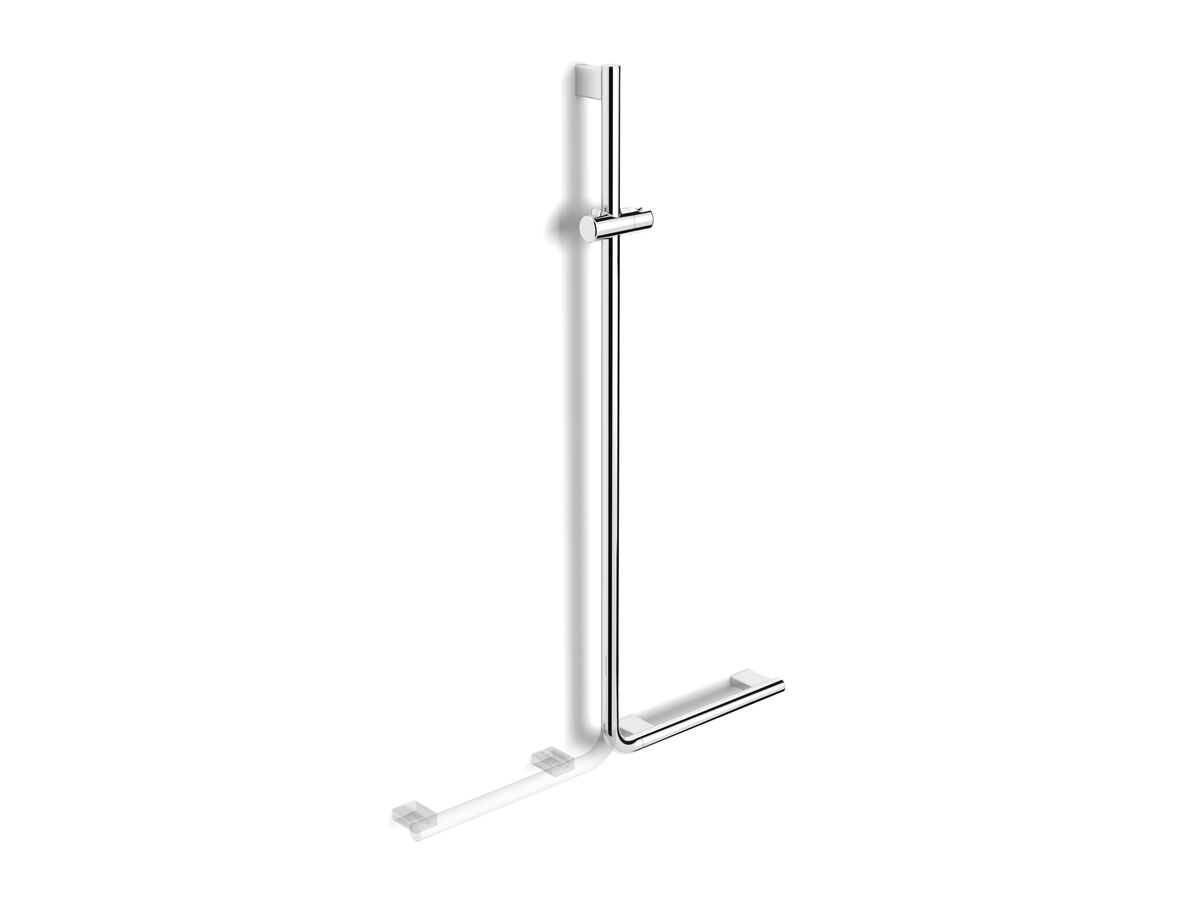 Mizu Drift Assisted Living 90 Degree Shower Rail Chrome Plated