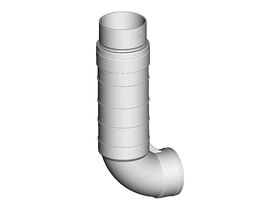 DWV Fabricated Expansion Bend 100mm x 90 Degree (230mm)