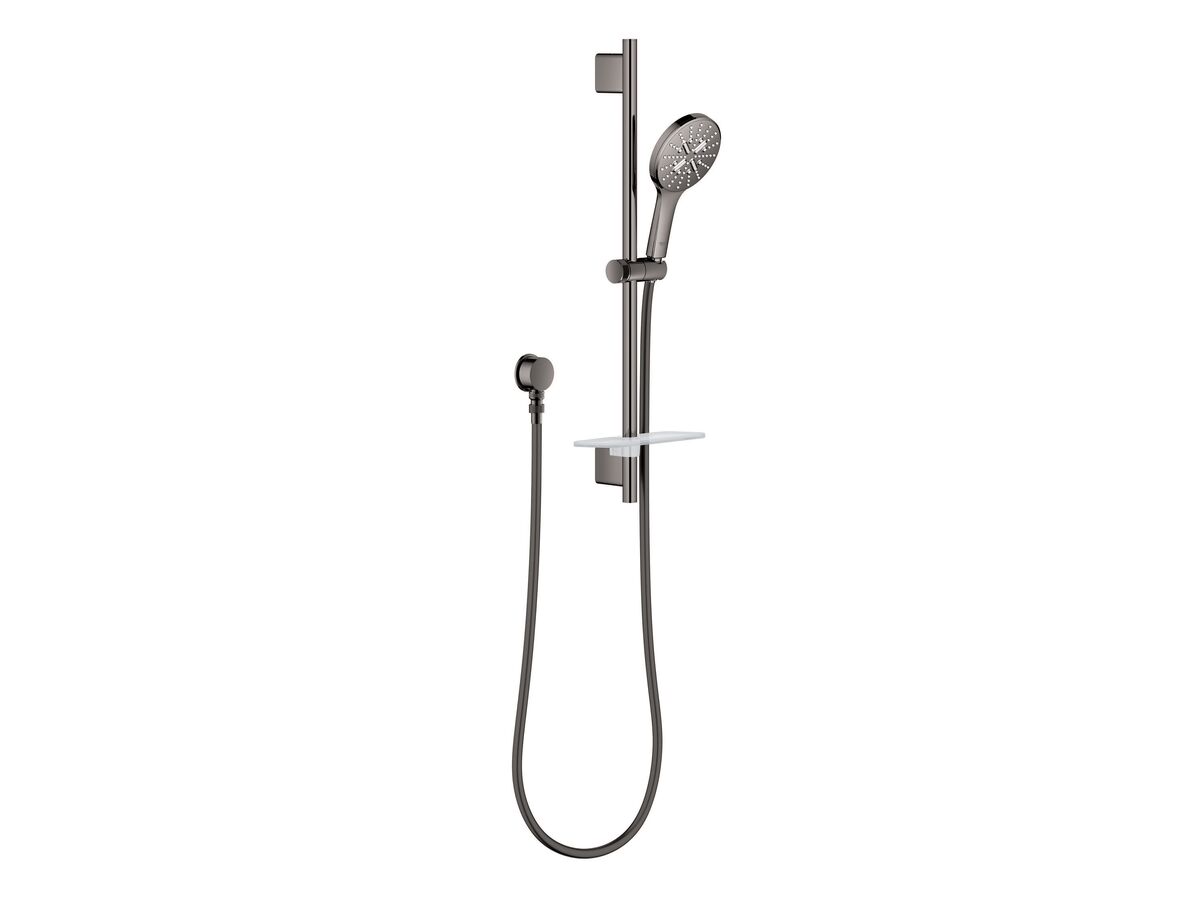 GROHE Rainshower SmartActive Single Rail Shower Round with Wall Water