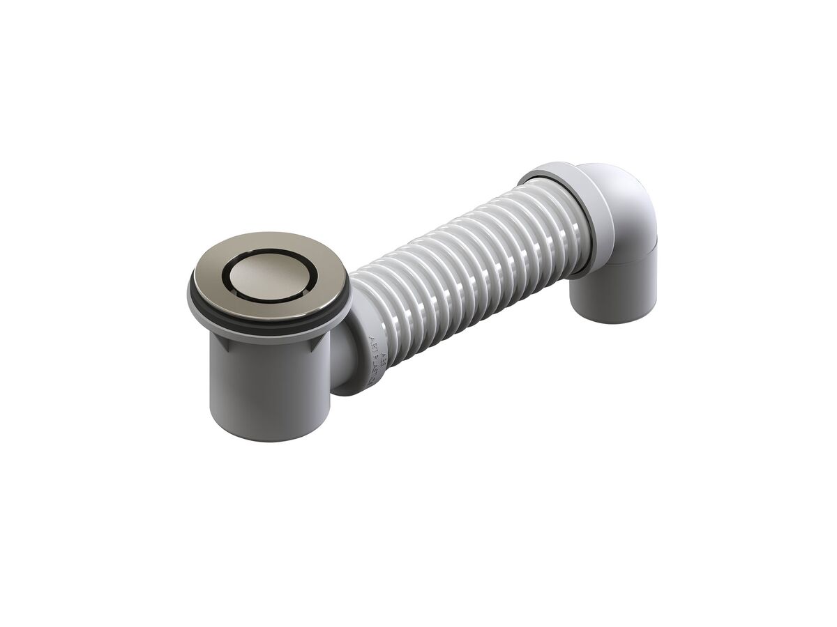 Plug & Waste Bath Pop Down with Connector 40mm Brushed Nickel