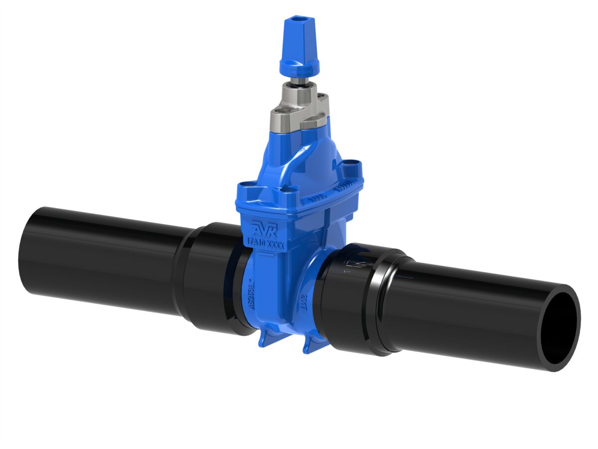 PE Resilent Seated Gate Valve PN16 Clockwise Closing