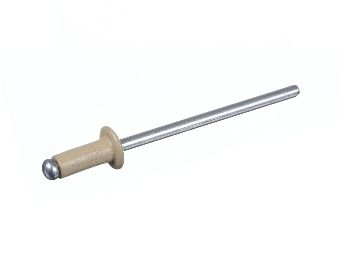Bridgland Rivet Col/Steel 3.2mm(4-3)Paperbark(100)