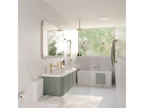 Mizu Drift Brushed Brass Bathroom Scene