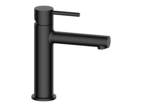 Mizu Drift Basin Mixer Straight Spout Matte Black (6 Star)
