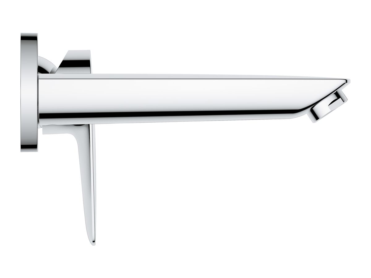 GROHE Bauedge New Wall Bath Mixer Kit Chrome from Reece