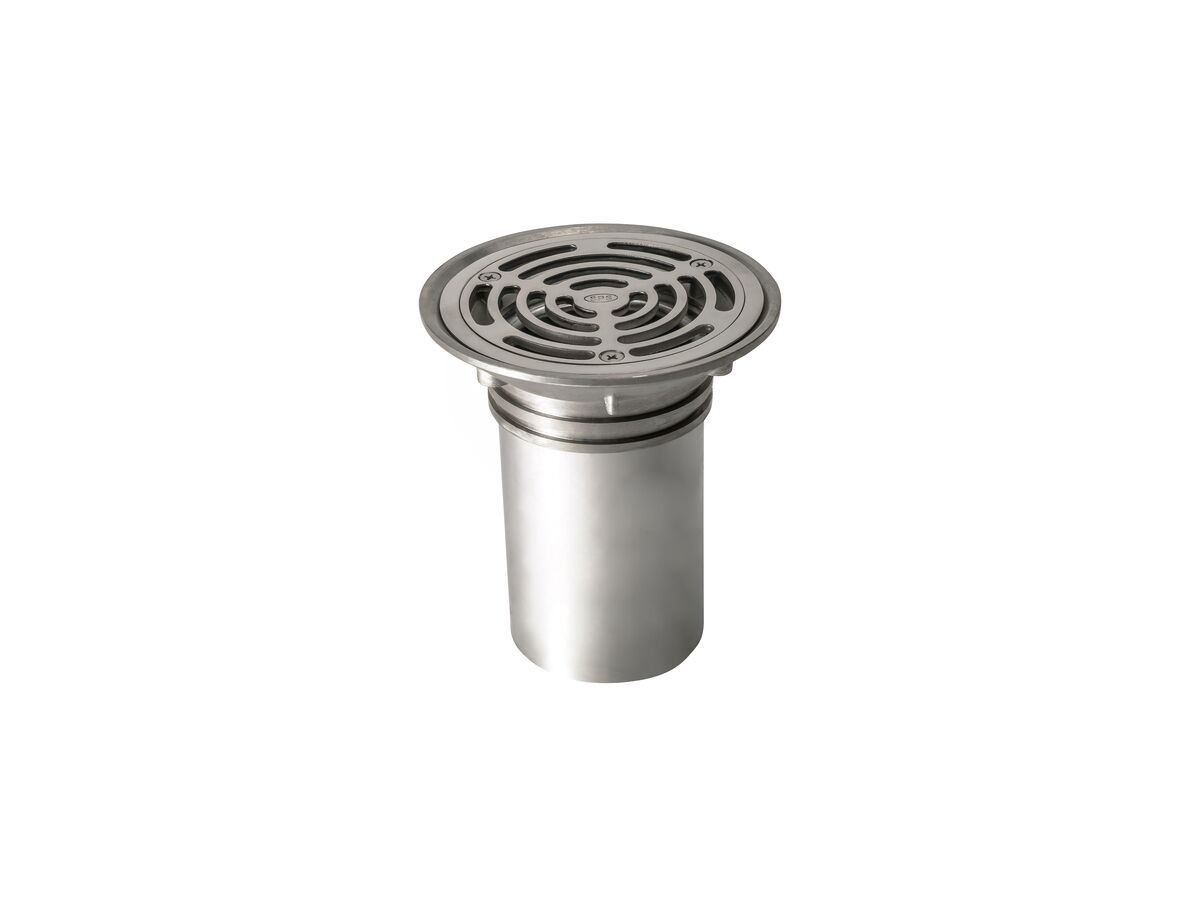 Vinyl Floor Waste Pushin Bucket Trap Stainless Steel 100mm
