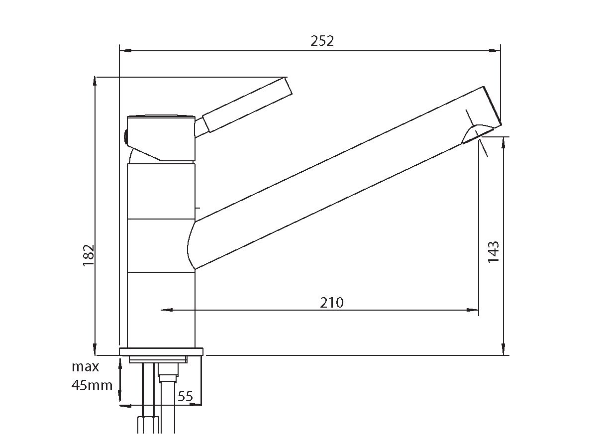 Mizu Drift Sink Mixer Chrome (4 Star)
