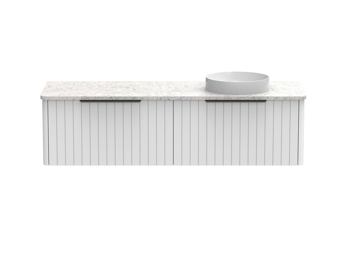 Kado Neue All-Drawer 1500 Right Offset Bowl Wall Hung Caesarstone