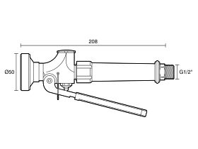 Technical Drawing - Wolfen Trigger Spray Chrome 6 Star Lead Free