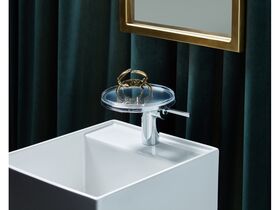 Laufen Kartell Freestanding Basin / Pedestal with Overflow 375 x 435 x 900mm 1 Taphole White