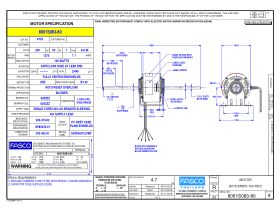 Specification Sheet - Fasco Fan Motor 240V 2 Speed 100W 8061S083-80