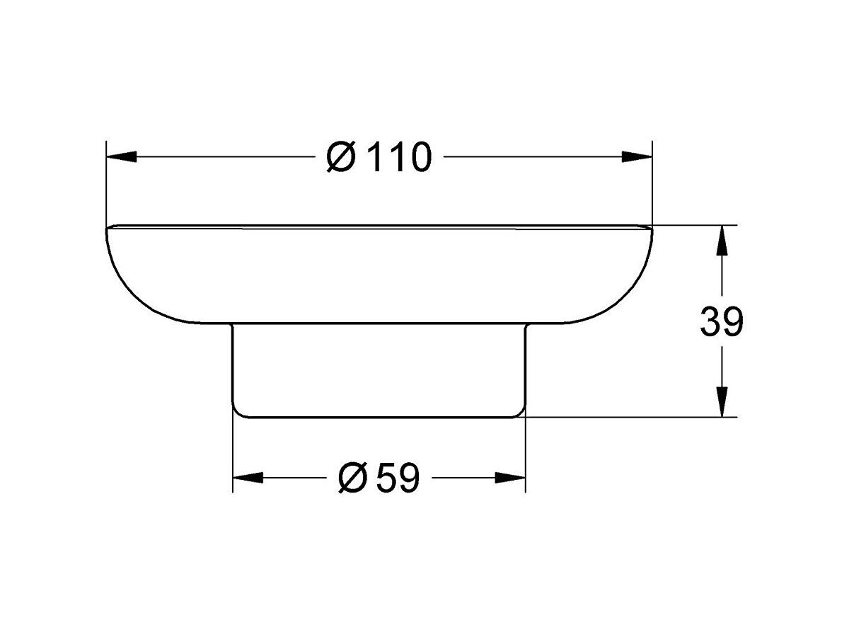 GROHE Essentials Glass Soap Dish Only from Reece