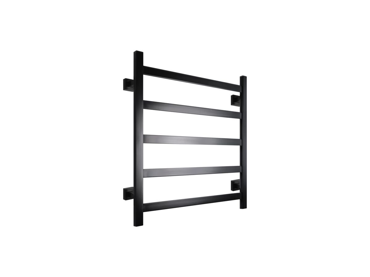 Mizu Bloc MK2 750 x 800mm Heated Towel Rail Low Voltage 24V Matte Black