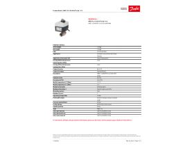 Specification Sheet - Danfoss Zone Valve 230v ON/OFF AMZ112 DN40