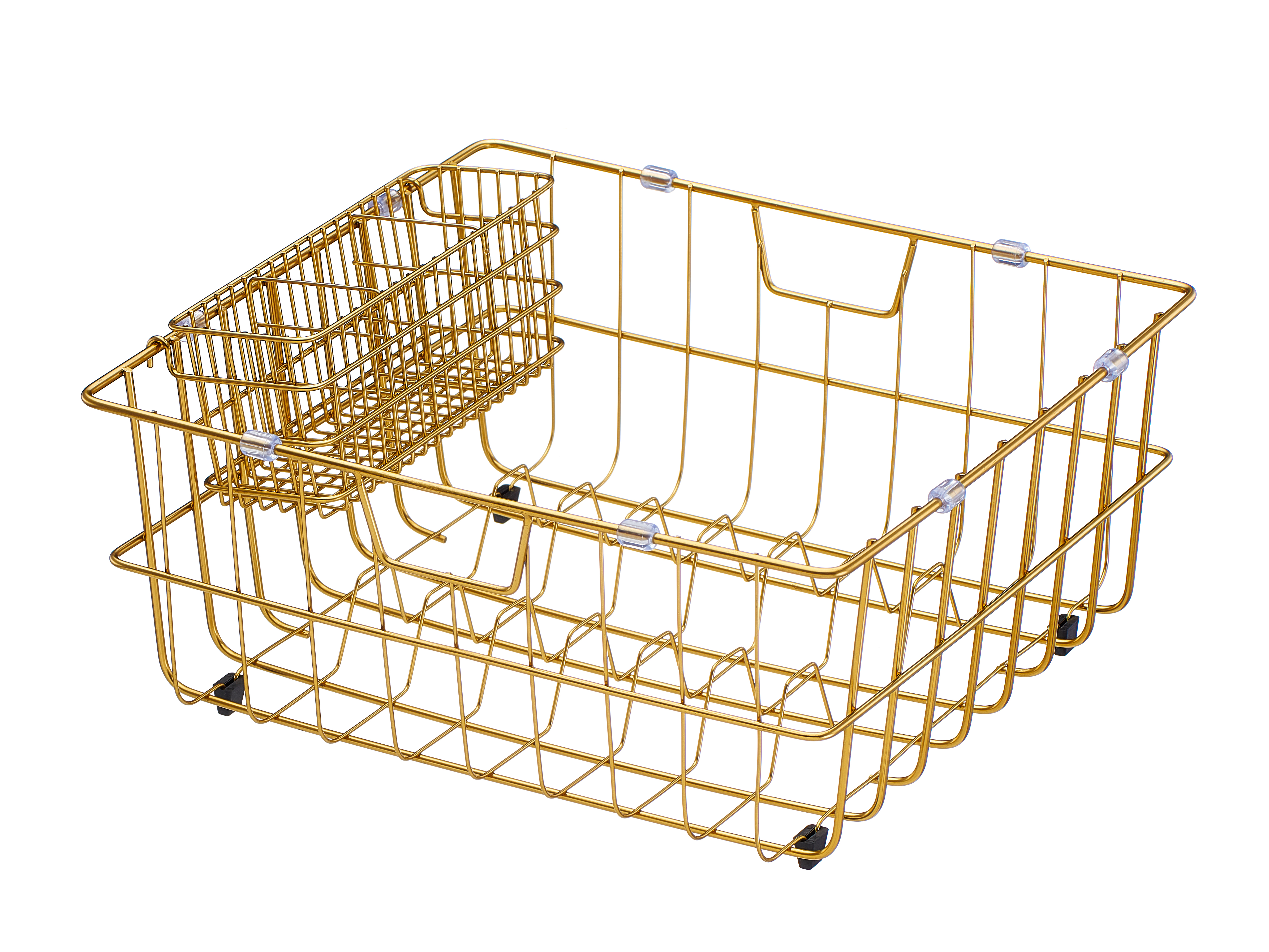 Memo Wire Basket 350mm x 380mm Gold from Reece