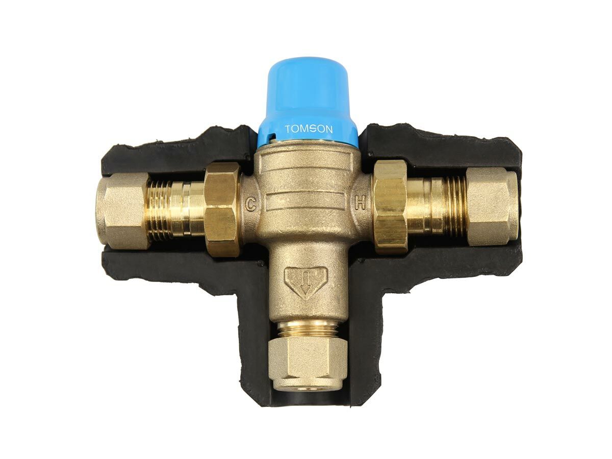 Tomson Standard Tempering Valve with Insulation 15mm