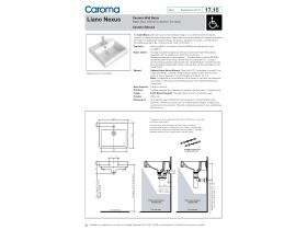 Technical Guide - Caroma Nexus Wall Basin O/F 1 Taphole White