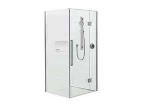Glacier 2 Sided 900 x 900 Shower Tray & Screen Right Hand Hinge