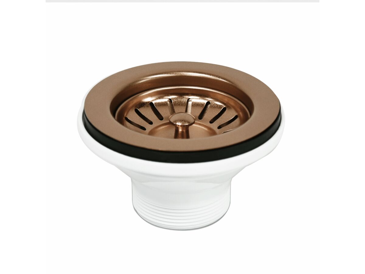 Memo Basket Plug & Waste 90mm x 50mm (Suits Stainless Steel Sinks) Bronze