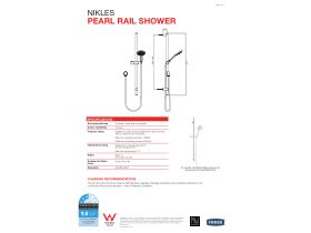 Technical Guide - Nikles Pearl Rail Shower with 105 Handpiece Chrome (3 Star)