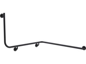 Mizu Drift 1110 x 1030 x 600 x 90 Degree Accessible Grab Rail Modular Right Hand Matte Black