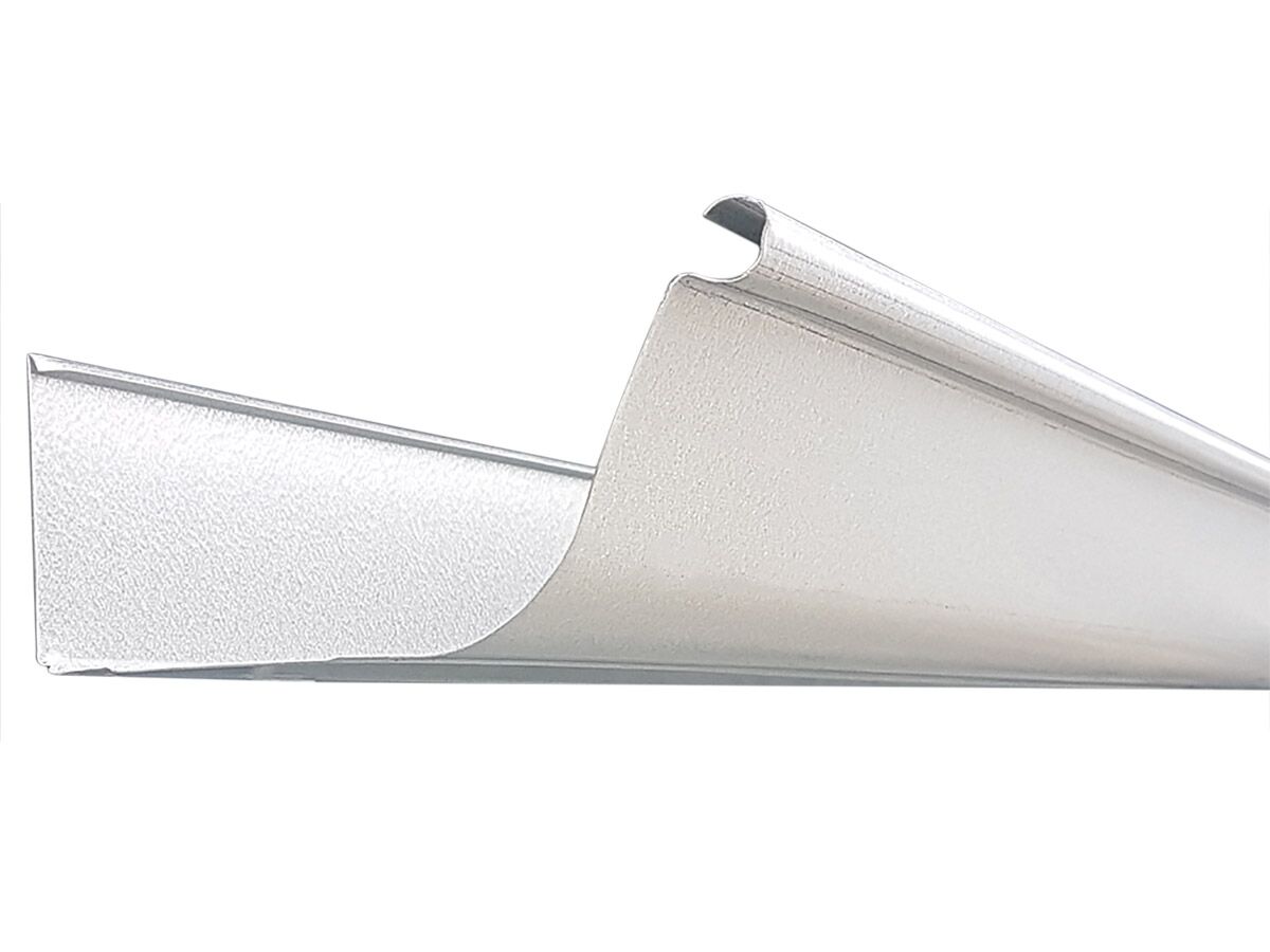 Quad Gutter Slotted 115mm HiTensile .42mm Zinc 6mtr from Reece