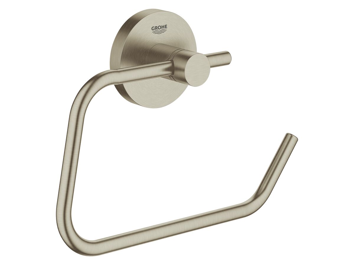 GROHE Essentials Accessories Toilet Roll Holder Brushed Nickel from Reece