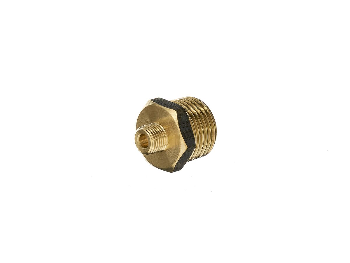 Nipple Hex Reducing Brass 15mm X 3mm From Reece