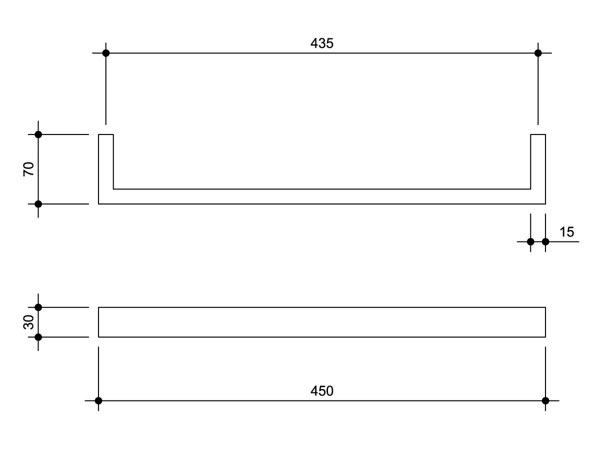 Kado Lux Quad Slimline Heated Towel Rail 450 (Each) Black from Reece