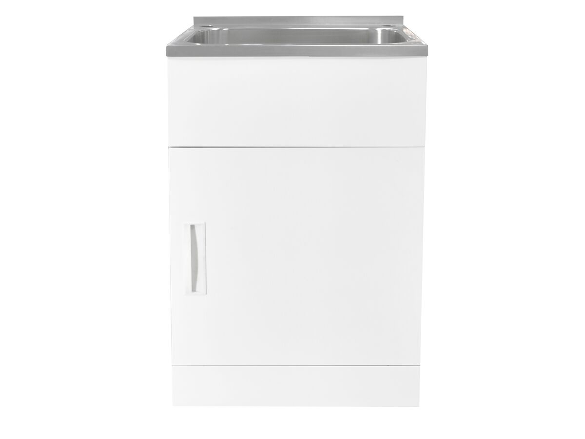 Posh Domaine Trough & 45L with Bypass 2 Taphole Stainless Steel