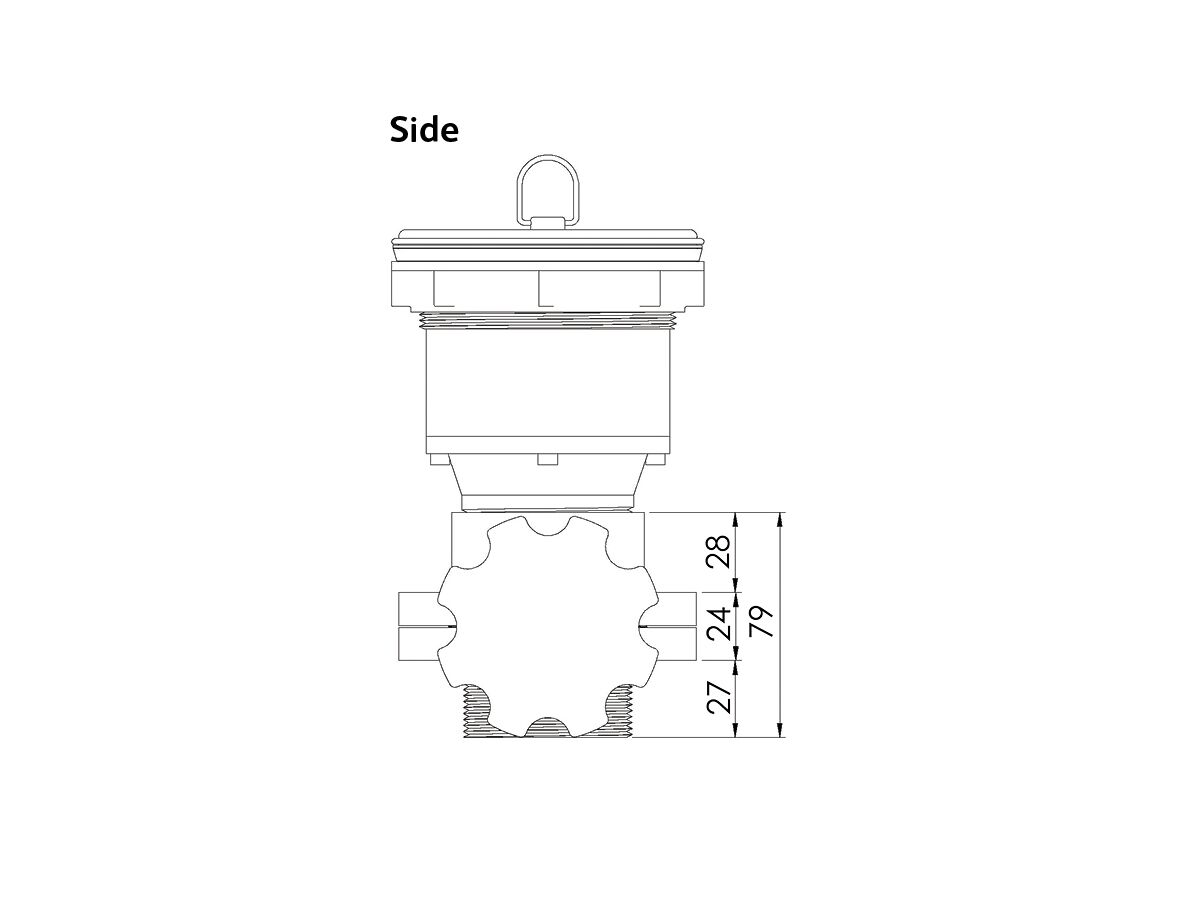 Scraptrap Cast Stainless Sink Waste Arrestor (90mm) with Cast Stainless Shut Off Valve - Removable Strainer basket and Fixed Secondary Strainer