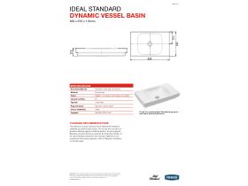 Technical Guide - Ideal Standard DYNAMIC Vessel Basin 600mm White