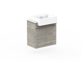 Posh Domaine Semi Recessed Vanity Unit