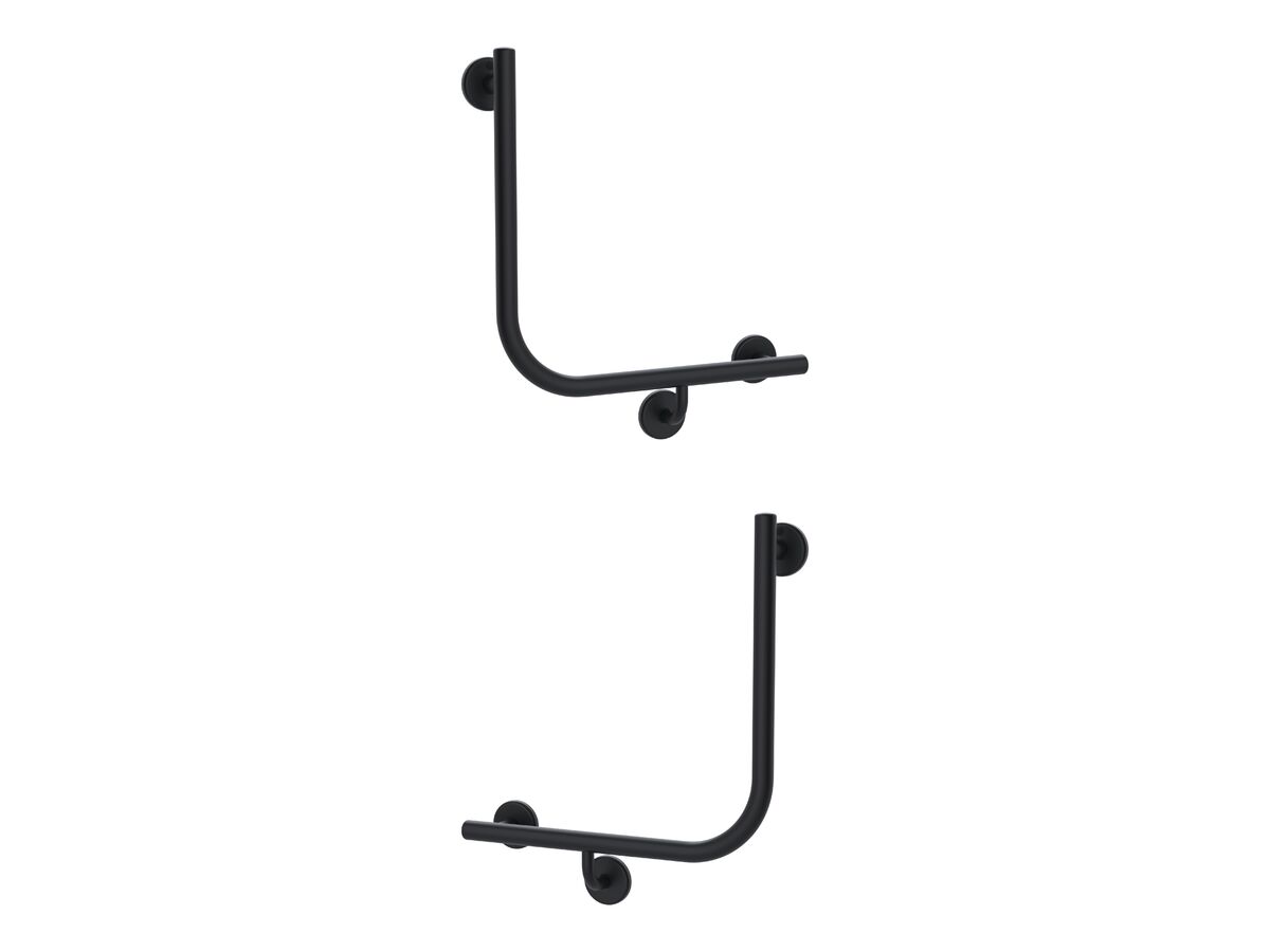 Mizu Drift 90 Degree Ambulant WC Left Hand & Right Hand Pair Matte Black