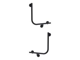 Mizu Drift 90 Degree Ambulant WC Left Hand & Right Hand Pair Matte Black