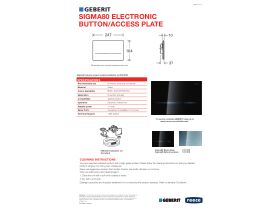 Technical Guide - Sigma 80 (Sigma 8) Electronic Dual Flush Reflective Glass